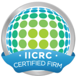 IICRC Certified Firm logo showing MRC Restoration's industry-leading accreditation.