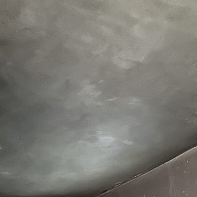 Ceiling with visible damage, requiring professional Soot and Smoke Cleanup.